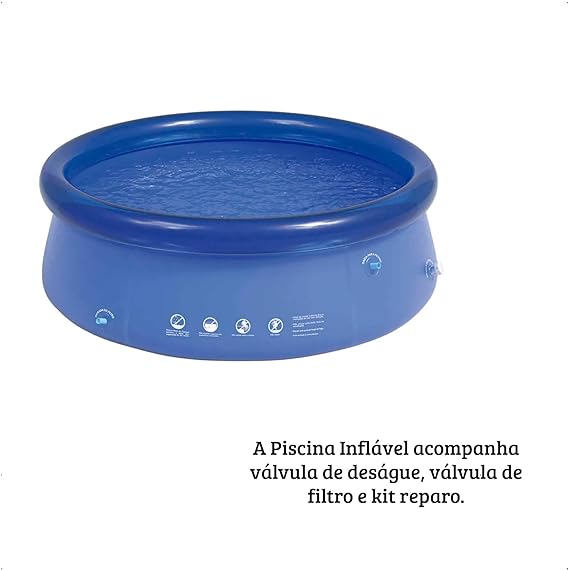 Piscina Inflavel Mor 2400L Azul