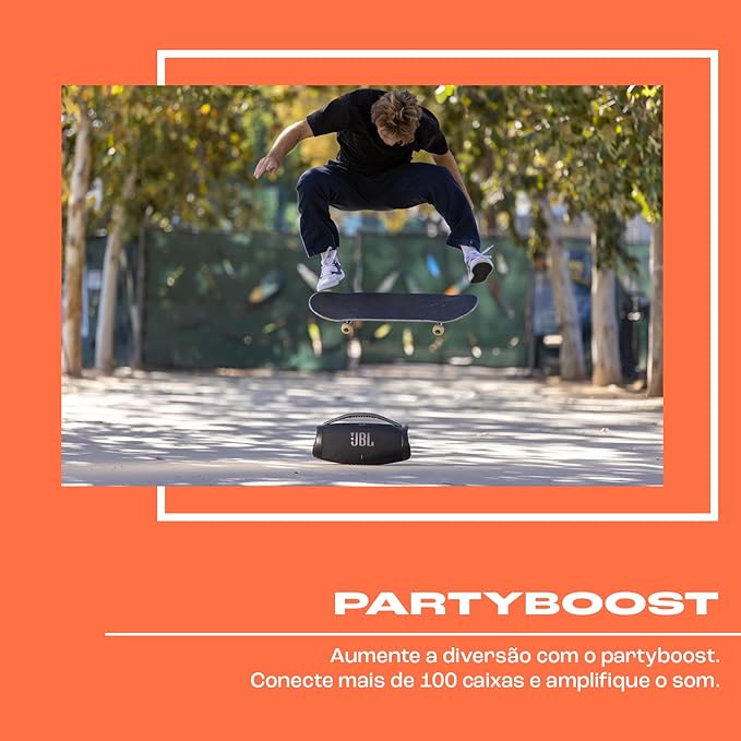 Caixa de Som Bluetoot JBL Boombox 3 IPX7 Black