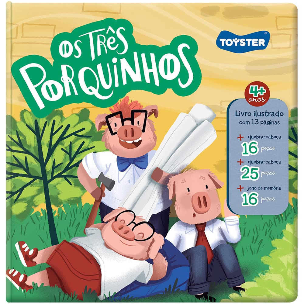 Brinquedo Livro Toyster Os Tres Porquinhos
