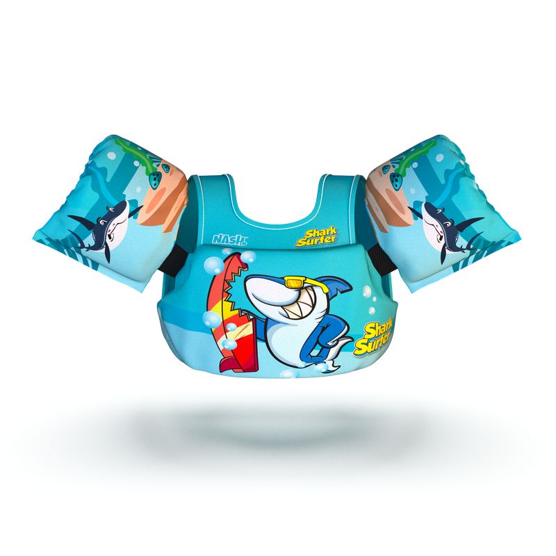 Boia Infantil Com Colete Salva Vidas Nash Tubarao