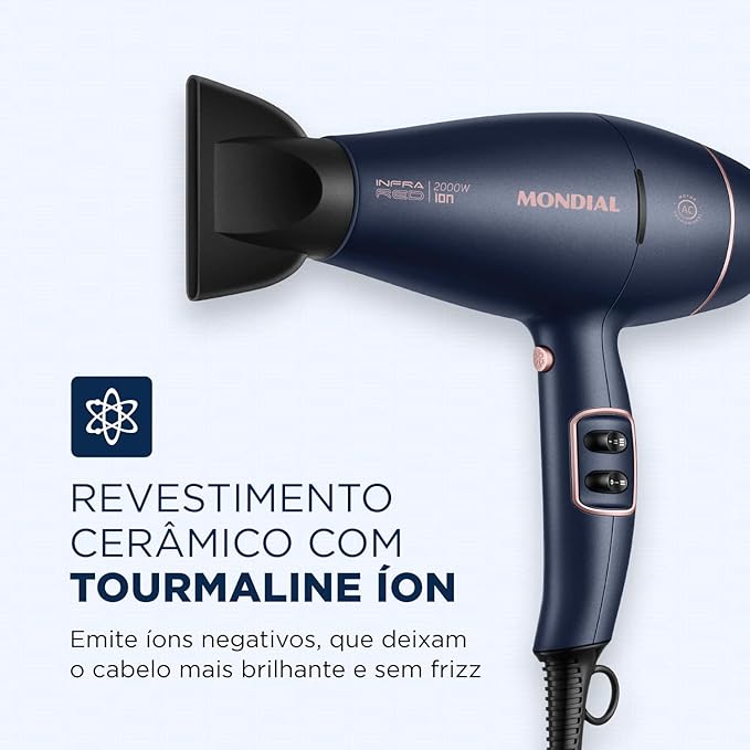 Secador Mondial Infra Red 2200w SCP-01-IR Azul