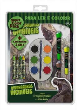 Livro Dcl Super Color Pack Dinossauros