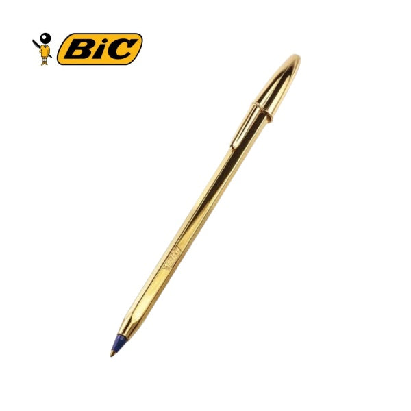 Caneta Bic Celebration 1.0 Azul Ouro