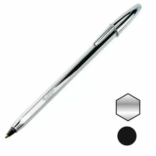 Caneta Bic Celebration 1.0 Preto Prata
