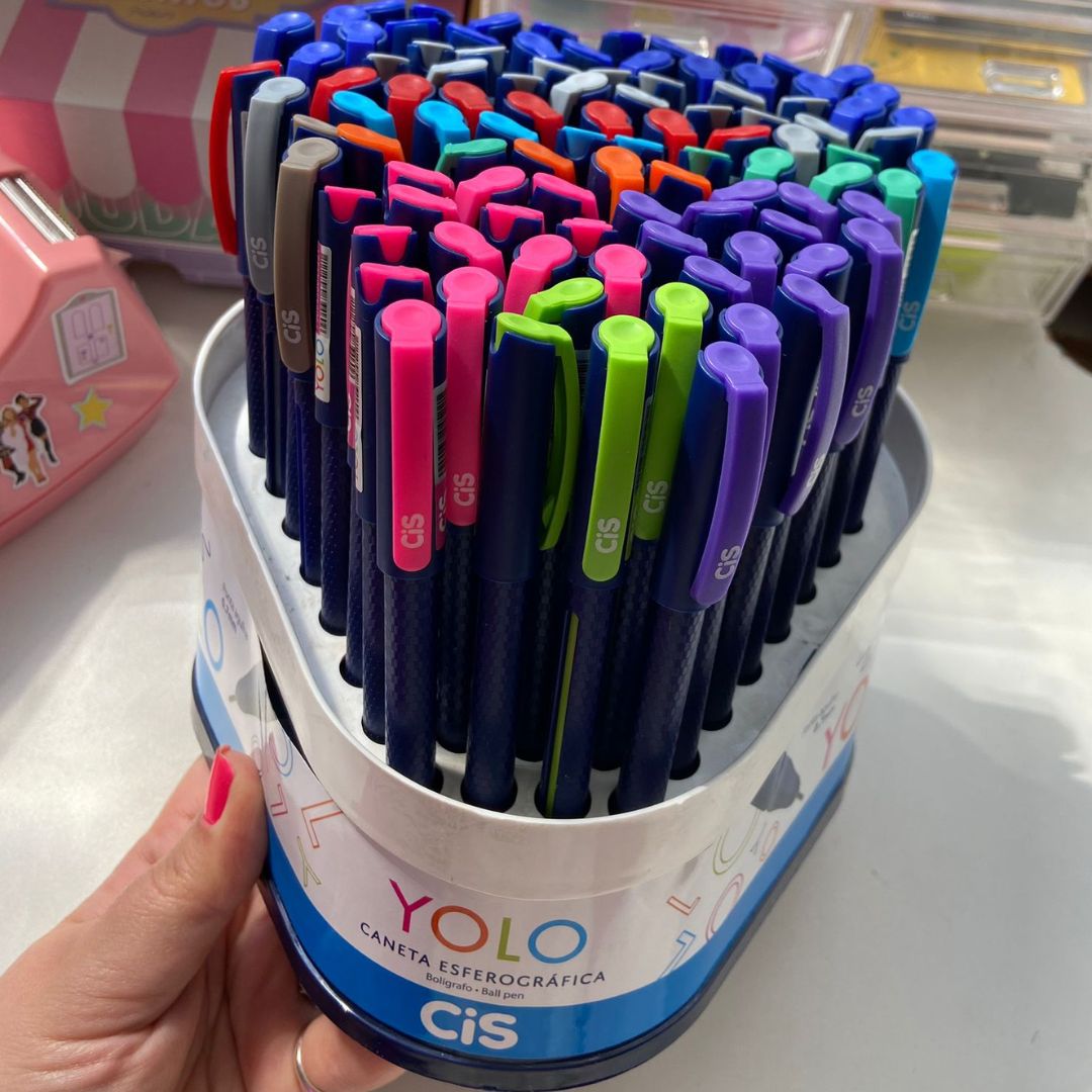 Caneta Cis Esferografica Yolo 0,7mm Cores Sortida