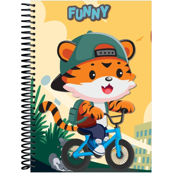 Caderno Espiral Baag Funny 1-4 80F