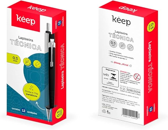 Lapiseira Tecnica Keep 0.5 EI106 Preta