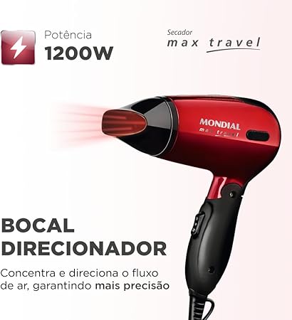 Secador Mondial SC-10 Vermelho