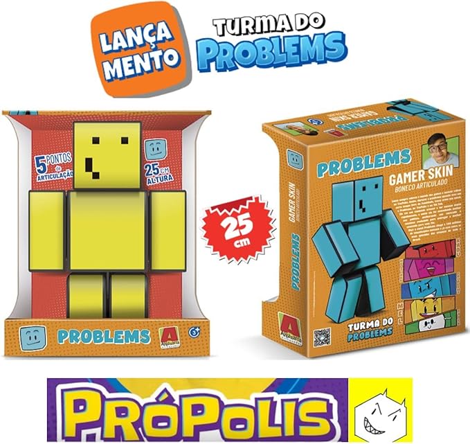 Boneco Algazarra Propolis 25CM Turma Problems
