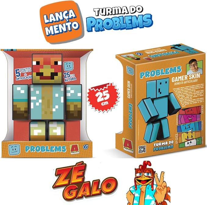 Boneco Algazarra Ze Galo 25CM Turma Problems