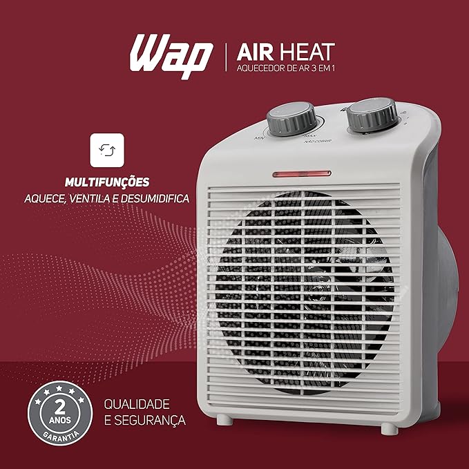 Aquecedor de Ar Wap 3 Em 1 FW009371 Branco