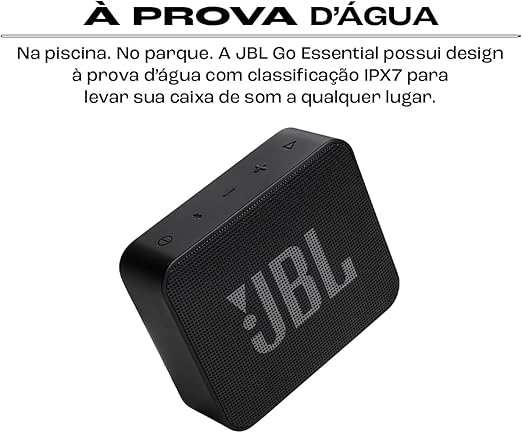 Caixa de Som Bluetooth JBL GO Essential Preta
