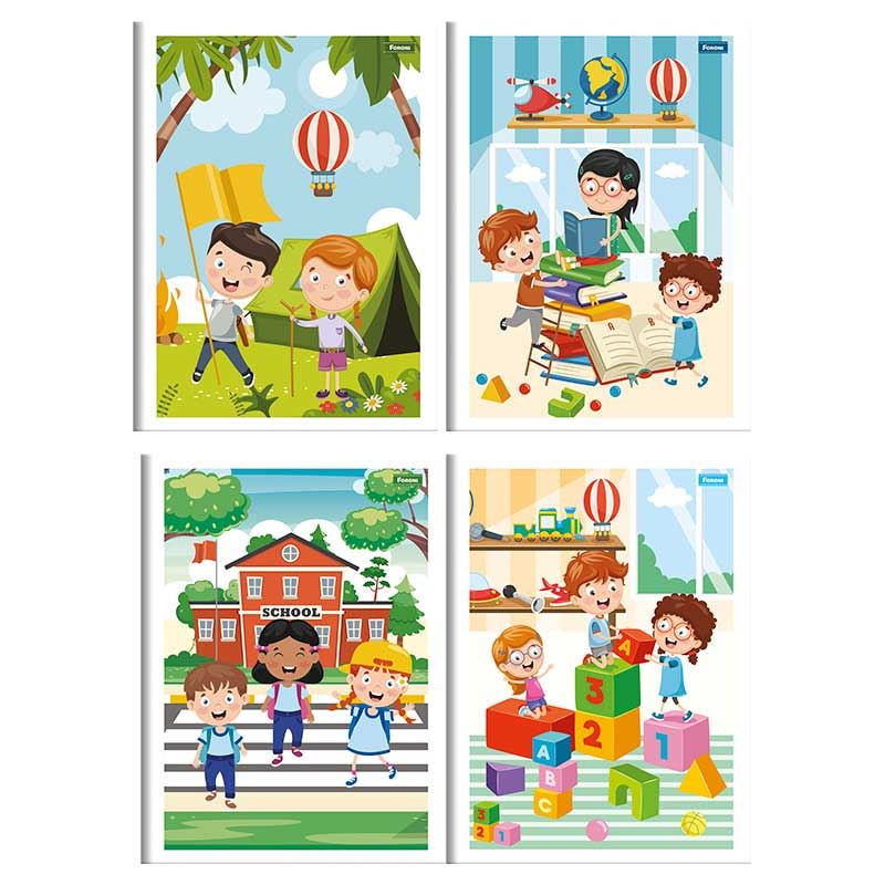 Caderno Foroni Brochura Basico 80F Pt10 Fsc