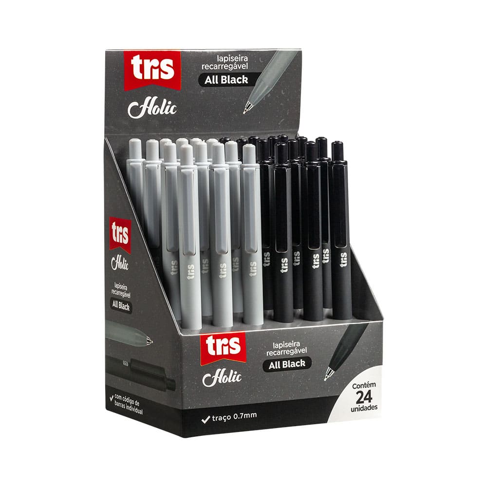 Lapiseira Tris Holic Black 0.7mm