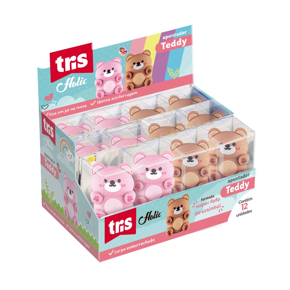 Apontador Tris Holic Teddy