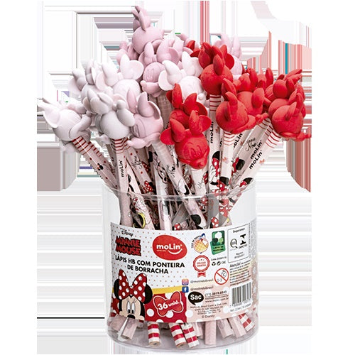 Lapis Molin HB Top Com Borracha Minnie