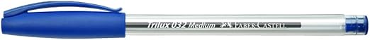 Caneta Faber Castel Esf Trilux Azul Ponta Fina