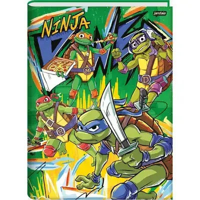 Caderno Brochura Jandaia 1/4 80F Tartarugas Ninja