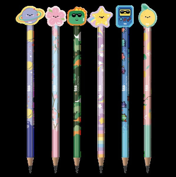 Lapis Preto Tris Com Borracha Fofurices