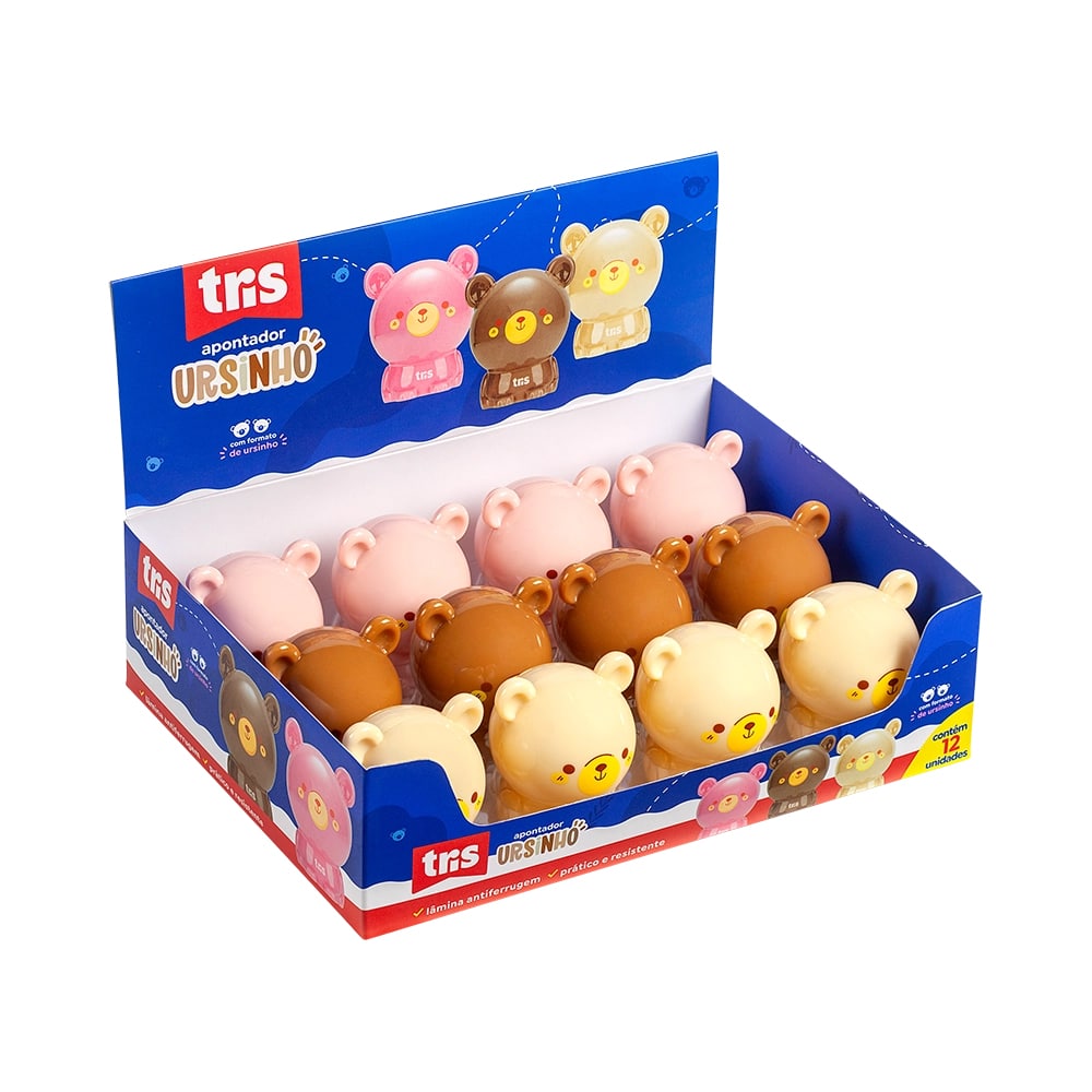 Apontador Tris Ursinho Com Deposito