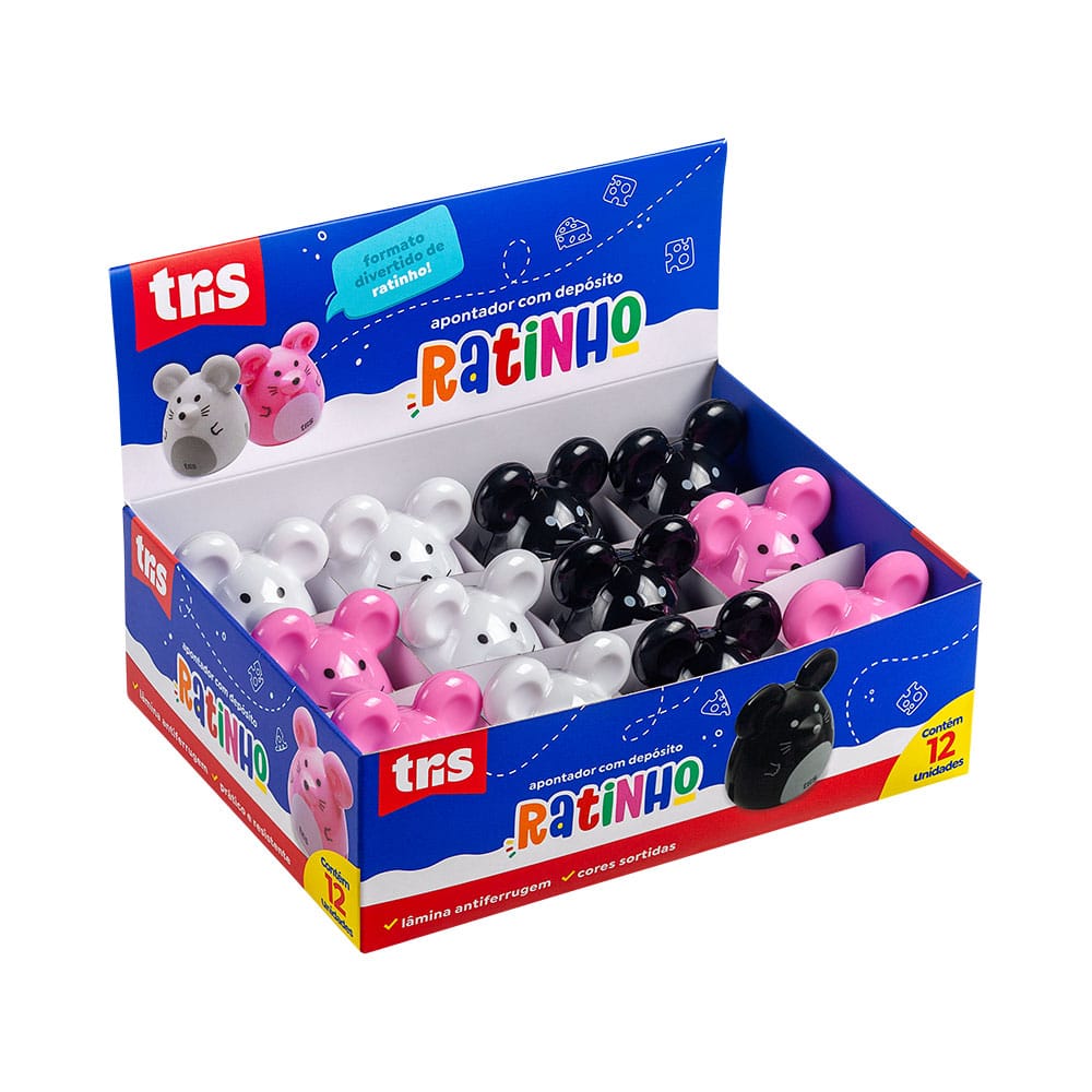 Apontador Tris Ratinho Com Deposito