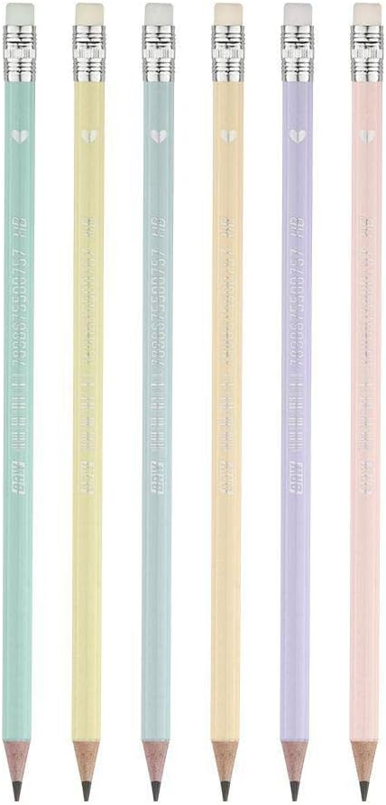 Lapis BRW Pastel HB Resina Plastica C/ Borracha