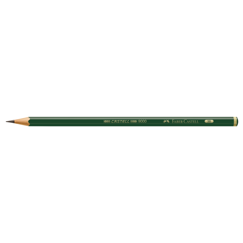 Lapis Grafite Faber Castell 9000 3B Unidade